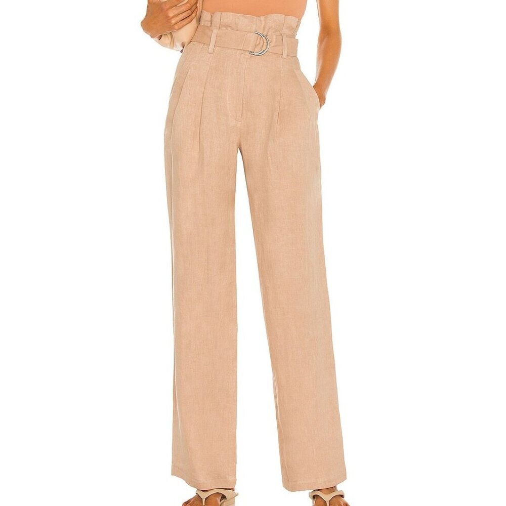 Anine Bing Thalia Trouser in Oatmeal Size 6
